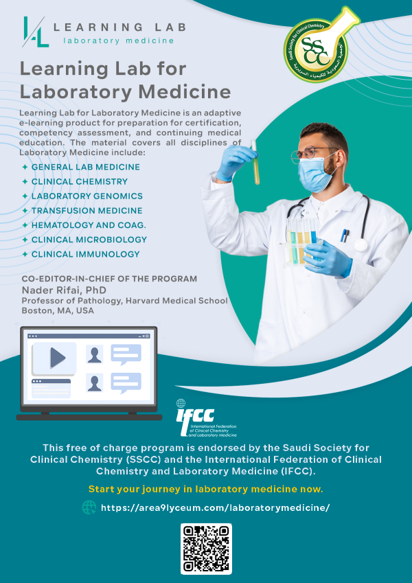 Lab Inauguration Flyer Learning Lab for Laboratory Medicine - Saudi Society for Clinical Chemistry